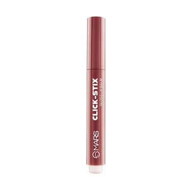 MARS Click Stix Gloss Lip Balm (2.0 gm) (04-CHERRY GLAZE) | High Pigmented | Ultra-Glossy Finish | Non-Sticky | Hydration | Enriched with Cocoa Butter